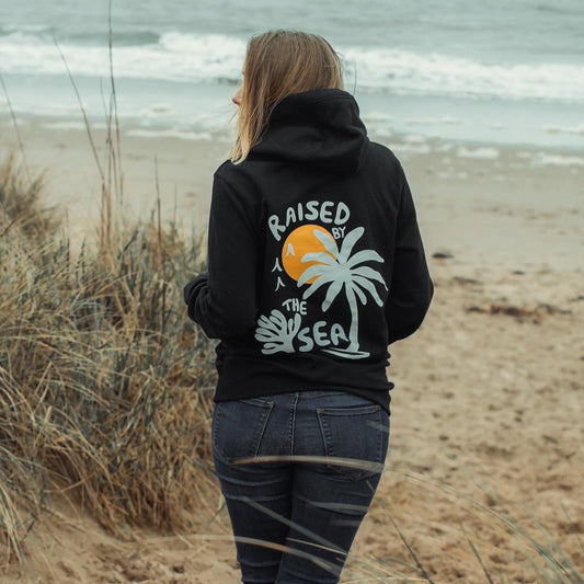 Organic “Raised by the Sea” Hoodie - Dark Turtle Clothing