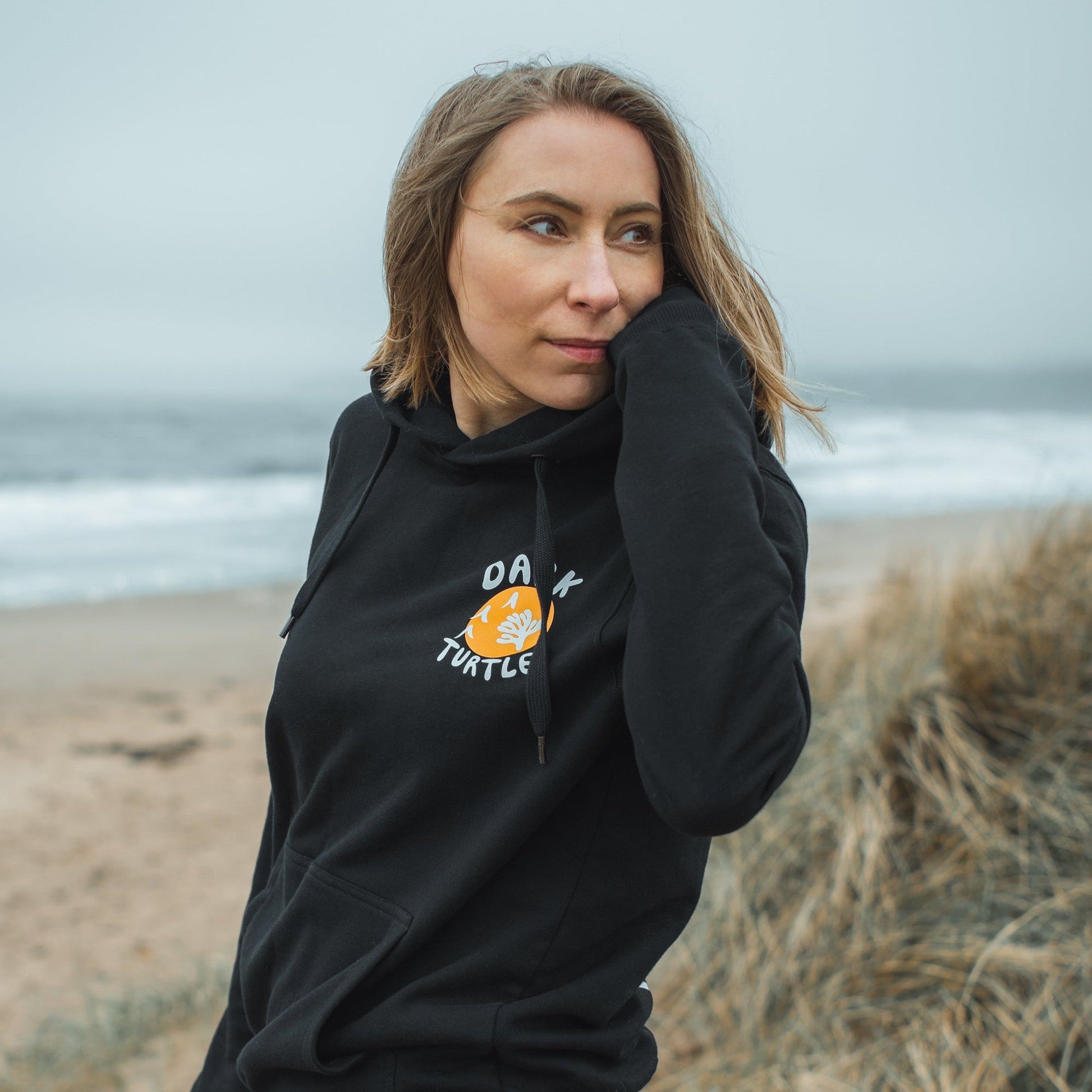 Organic “Raised by the Sea” Hoodie - Dark Turtle Clothing