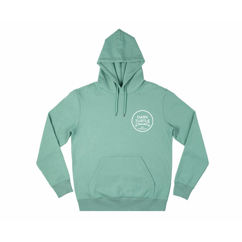 Organic “Tynemouth Crossed Boards” Hoodie - Dark Turtle Clothing