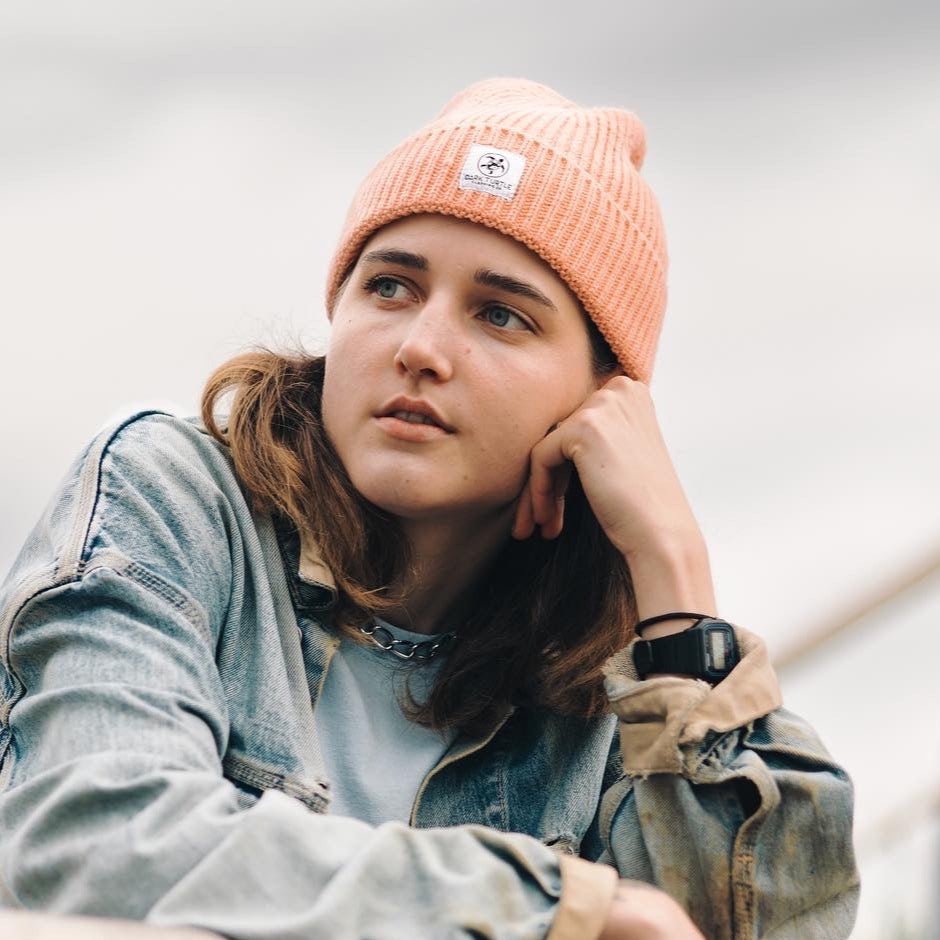 Fish Quay Trawler Beanie “Blush Pink” - Dark Turtle