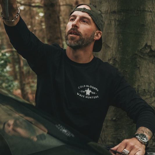 Organic “Coldblooded” Long Sleeve Tee - Dark Turtle