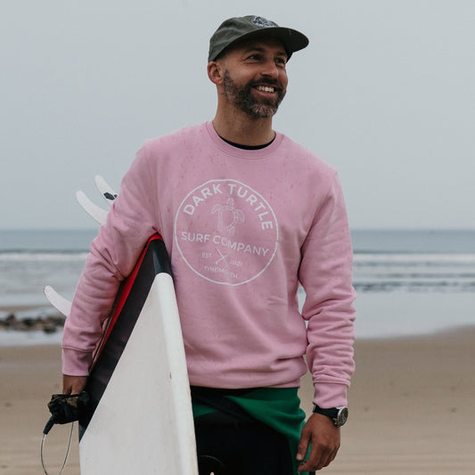 Organic “Surf Co” Sweatshirt - Dark Turtle