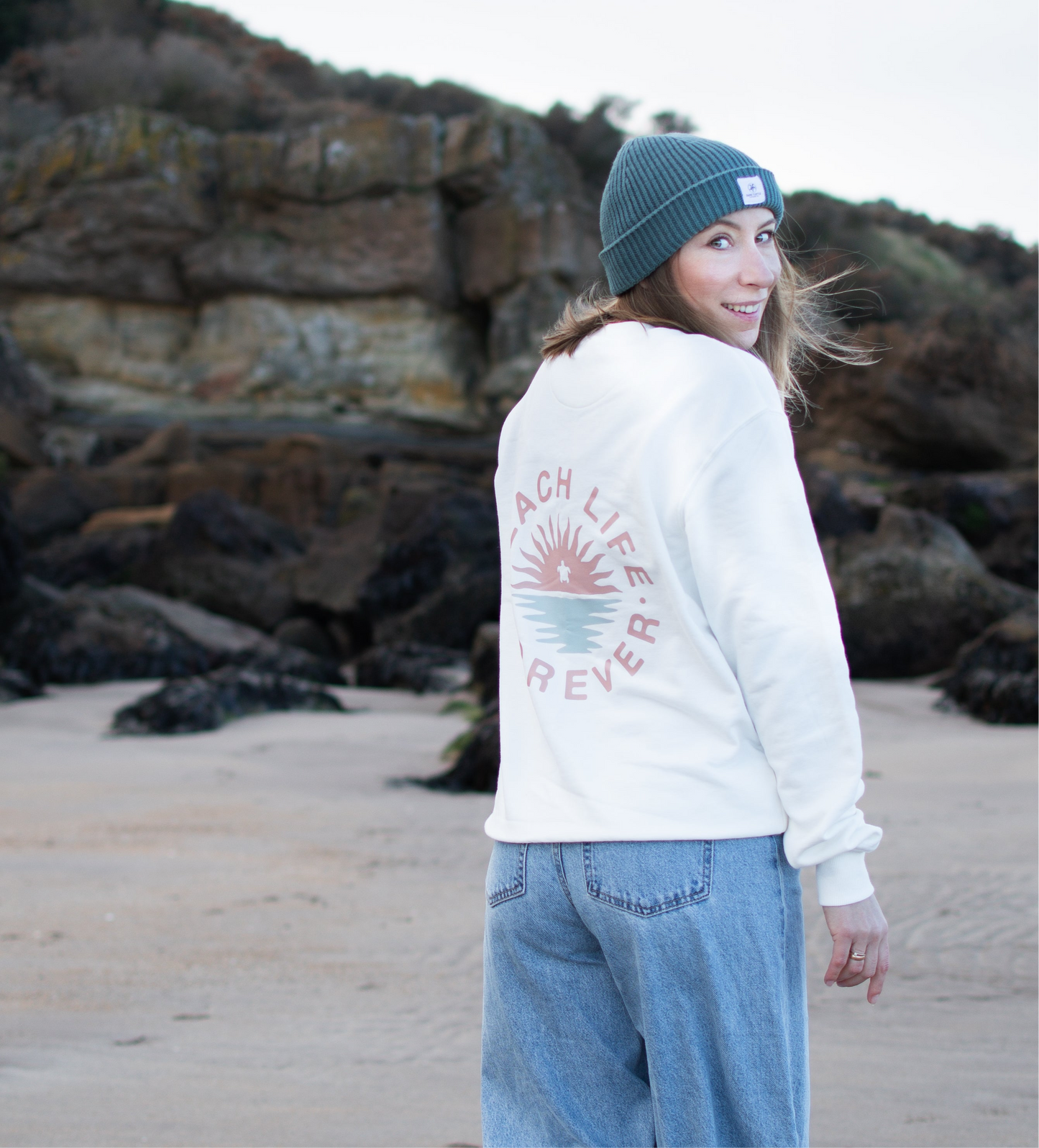 Organic “Beach Life” Crewneck