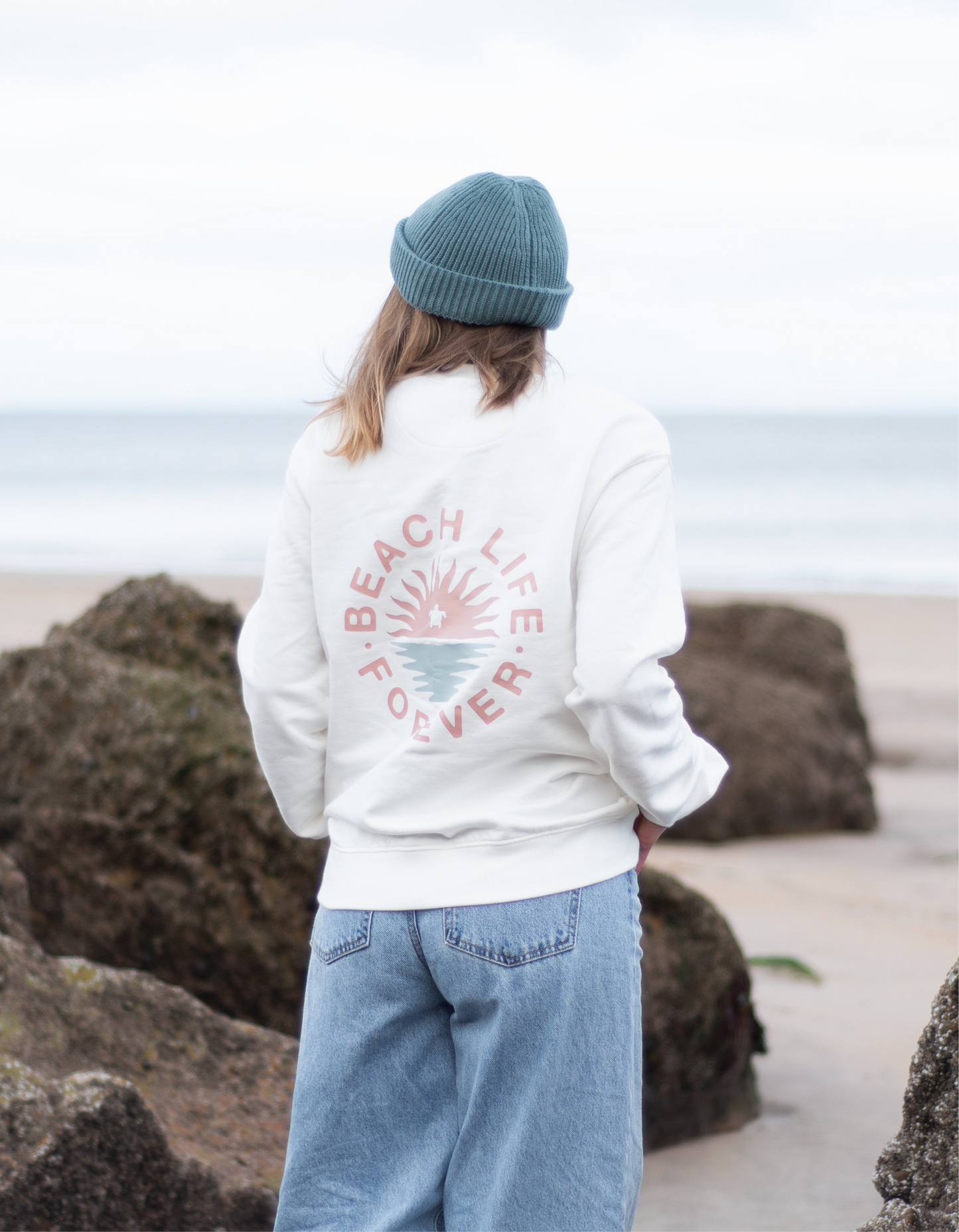 Organic “Beach Life” Crewneck