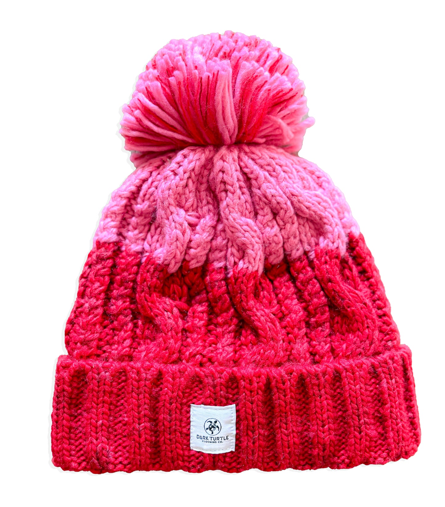 Apres Surf Bobble Hat “Red and Pink”