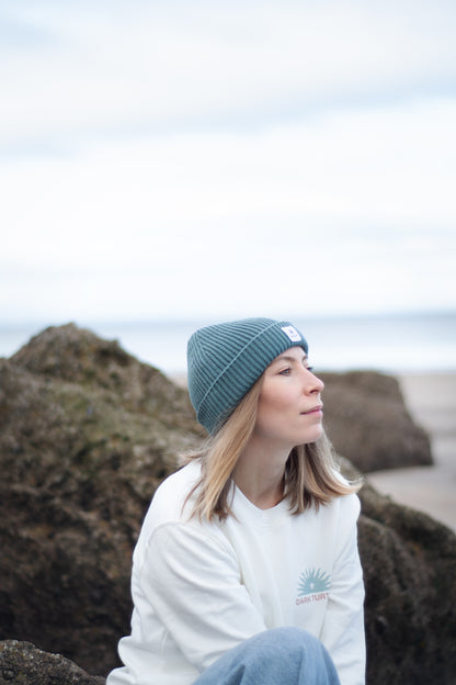 Recycled Fish Quay Trawler Beanie “Sea Blue”