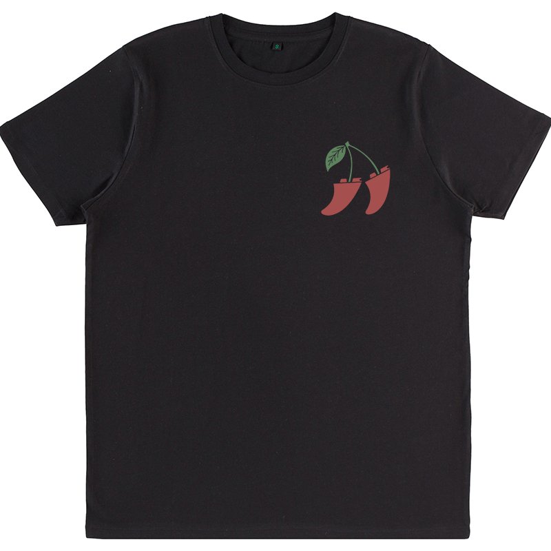 Organic “Cherry Bomb” Tee - Dark Turtle Clothing