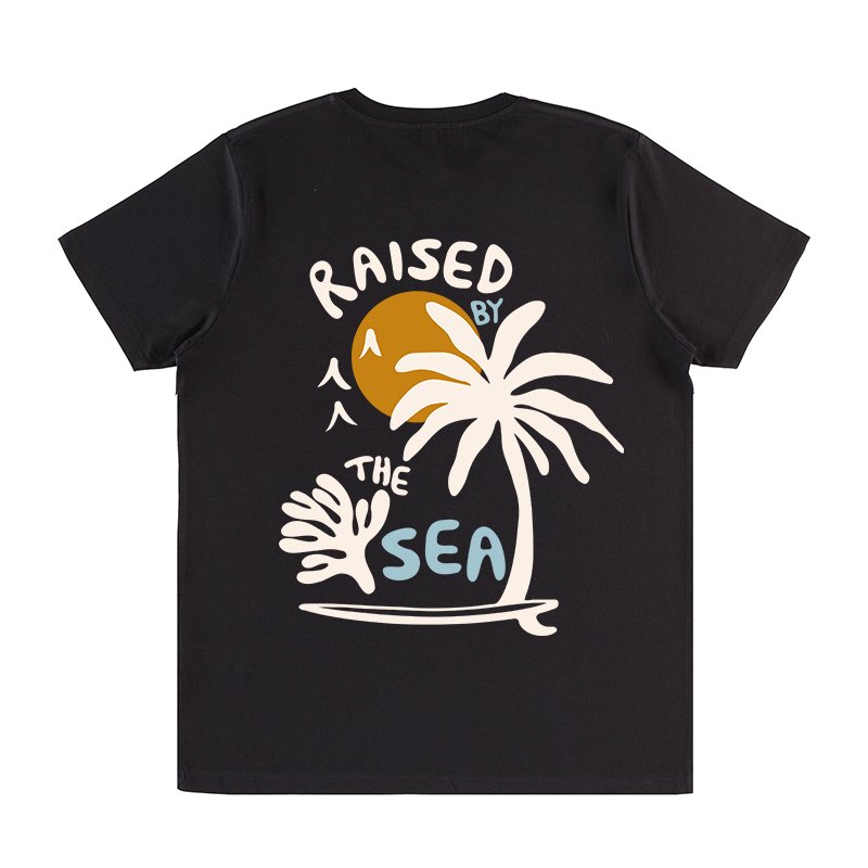 Organic “Raised by the Sea” Tee - Dark Turtle Clothing