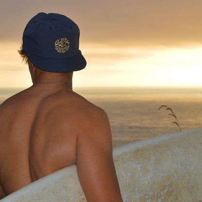 Organic “Reefbreak” Cap - Petrol Blue - Dark Turtle Clothing