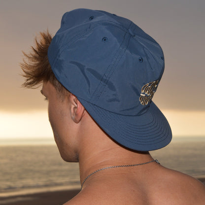 Organic “Reefbreak” Cap - Petrol Blue - Dark Turtle Clothing