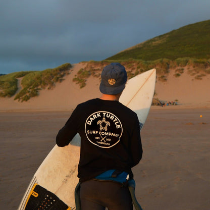 Organic “Tynemouth Wave” Longsleeve Tee - Dark Turtle Clothing