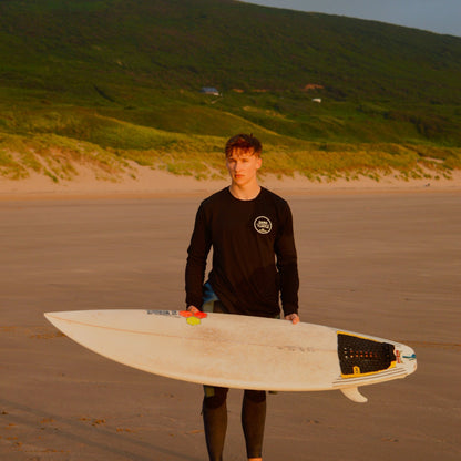 Organic “Tynemouth Wave” Longsleeve Tee - Dark Turtle Clothing