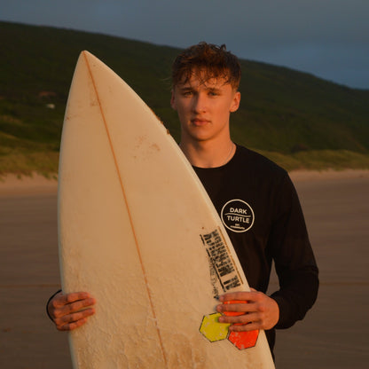 Organic “Tynemouth Wave” Longsleeve Tee - Dark Turtle Clothing